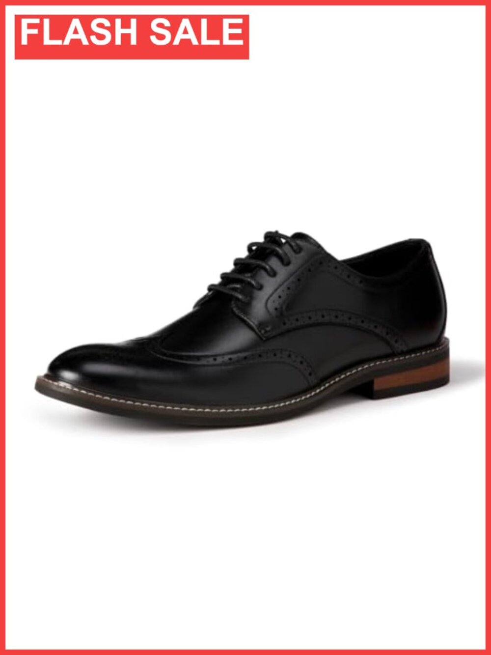 Men's Wingtip Derby Oxford Dress Shoes Faux Leather Lace-Up Formal Business